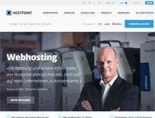 Tablet Screenshot of hostpoint.ch